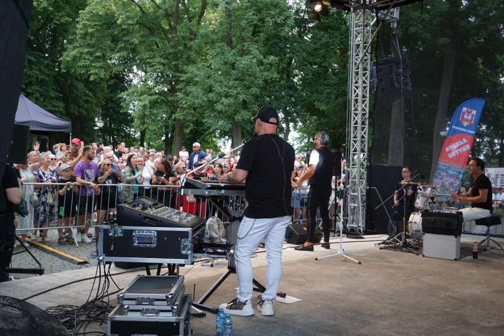 koncert, Andre, scena, mury, śpiew, widownia