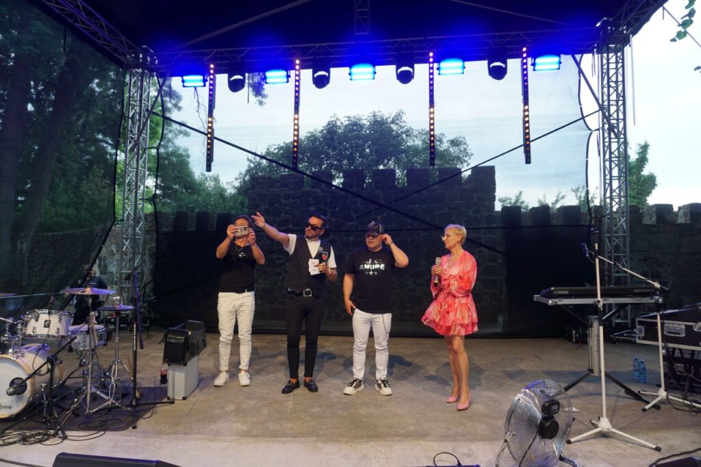 koncert, Andre, scena, mury, śpiew, widownia