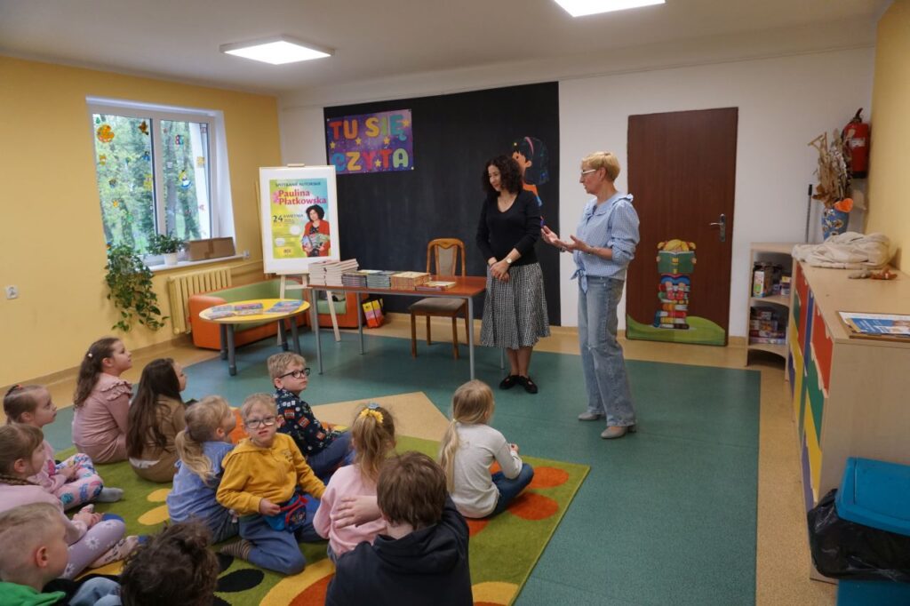Spotkanie autorskie Pauliny Płatkowskiej z uczniami kl. I i II