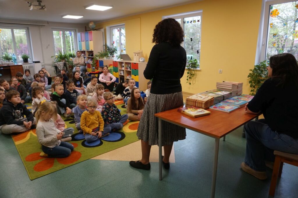 Spotkanie autorskie Pauliny Płatkowskiej z uczniami kl. I i II