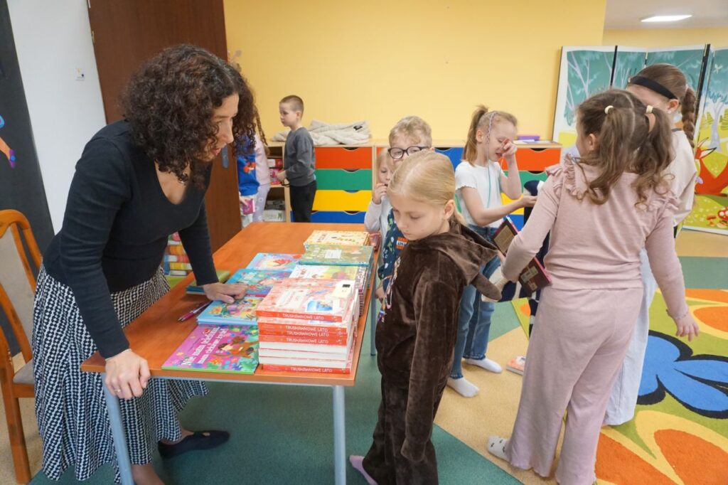 Spotkanie autorskie Pauliny Płatkowskiej z uczniami kl. I i II