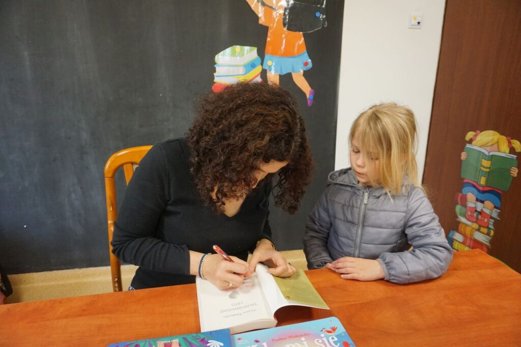 Spotkanie autorskie Pauliny Płatkowskiej z uczniami kl. I i II