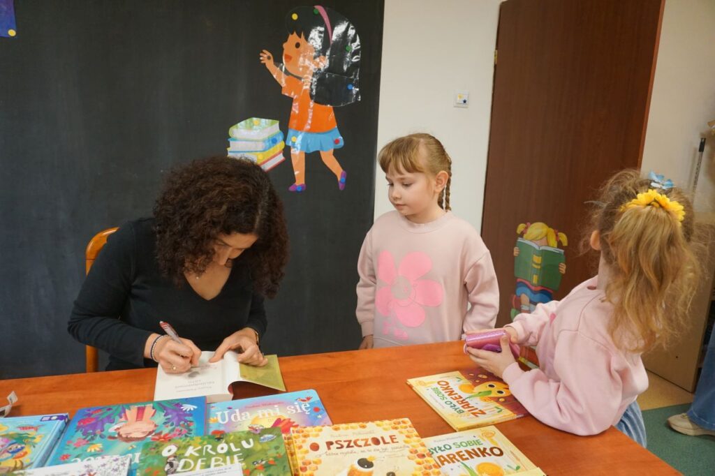 Spotkanie autorskie Pauliny Płatkowskiej z uczniami kl. I i II