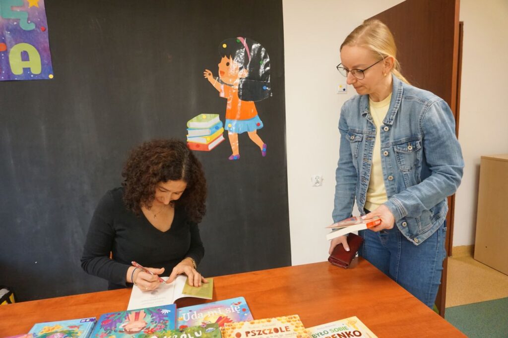 Spotkanie autorskie Pauliny Płatkowskiej z uczniami kl. I i II