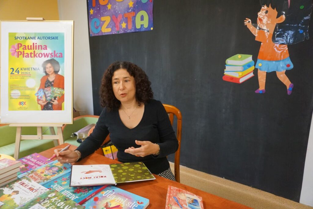 Spotkanie autorskie Pauliny Płatkowskiej z uczniami kl. I i II