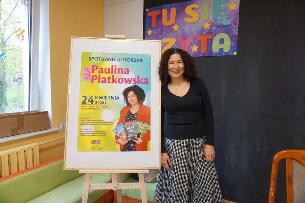 Spotkanie autorskie Pauliny Płatkowskiej z uczniami kl. I i II